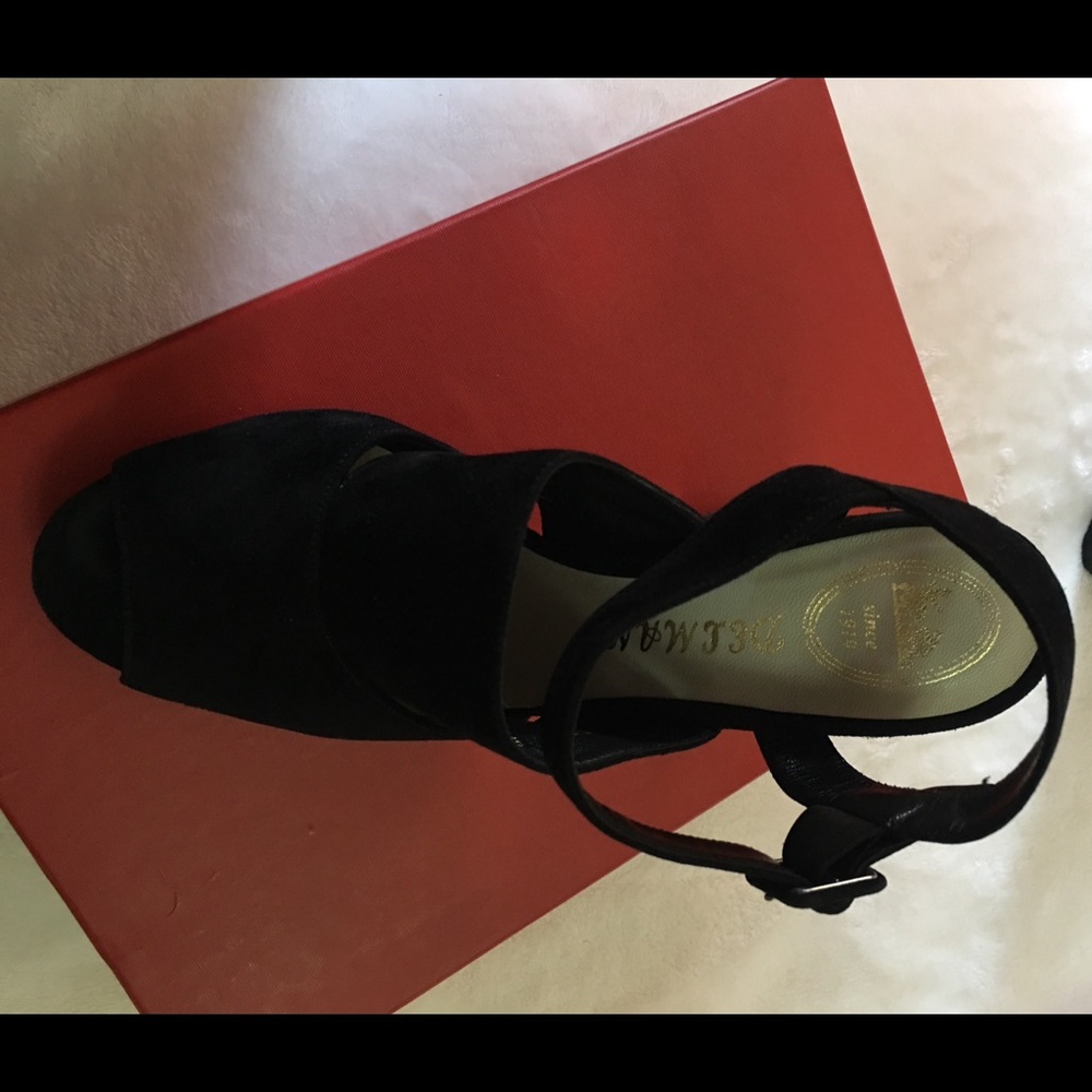 Delman Block Heel Open Toe Shoe - image 3